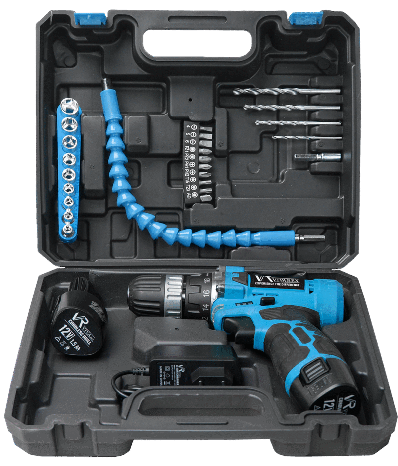 دریل پیچ گوشتی دو باطری همراه لوازم ویوارکس مدل VR1210V-22A - Image 3